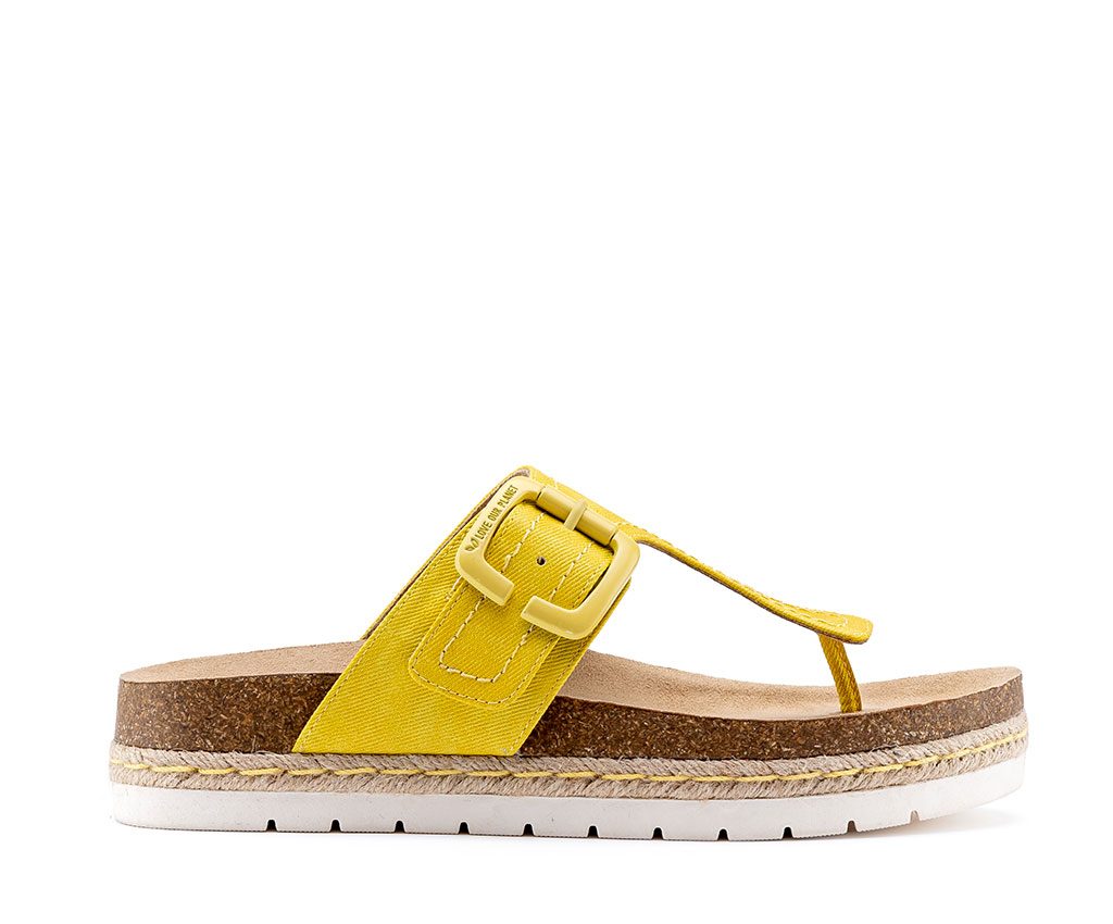 CLIO SMILE Vegan Sandals | Yellow