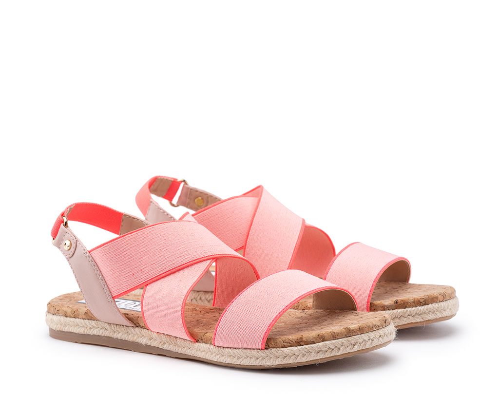 EBE Vegan Sandals | Blush Neon Pink