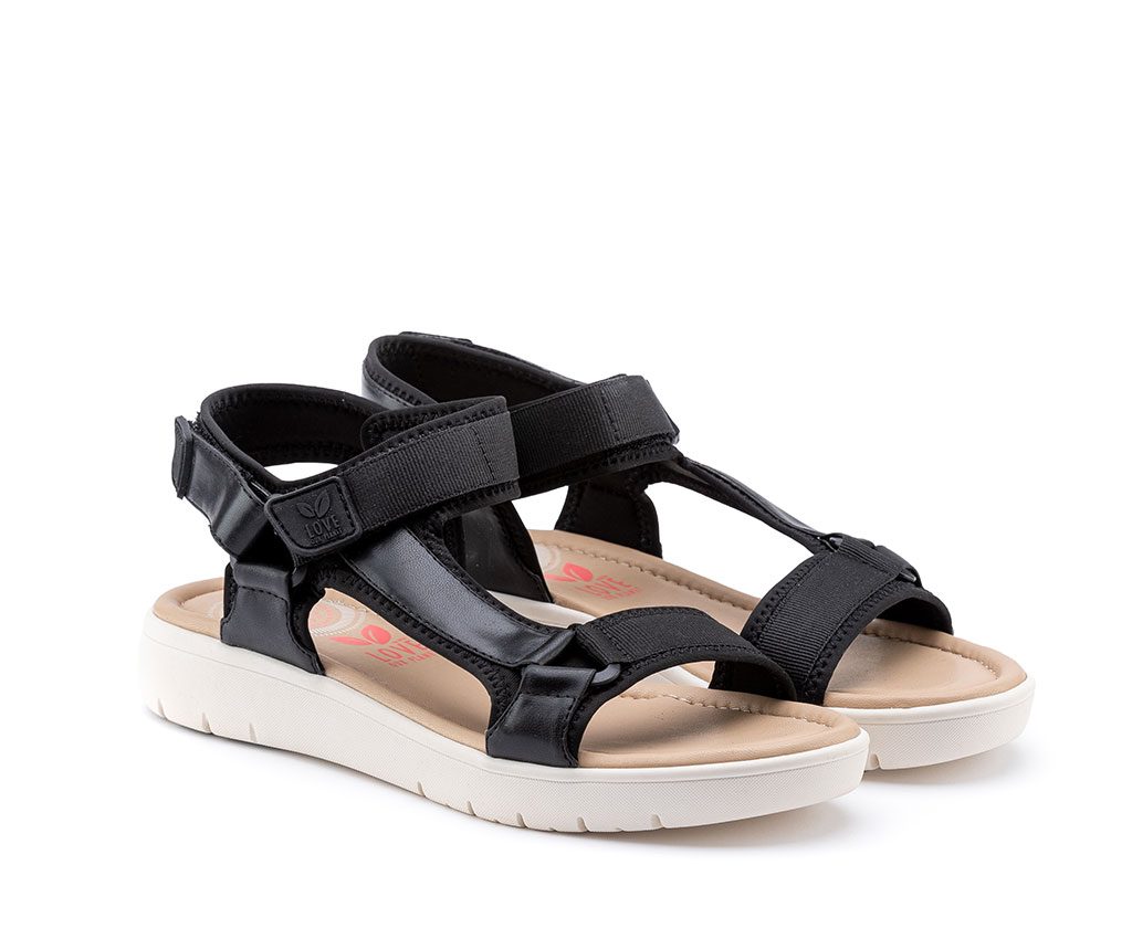 KRIS Vegan Sandals | Black
