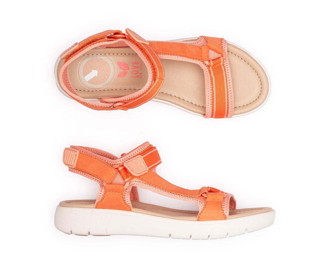 KRIS Vegan Sandals | Coral