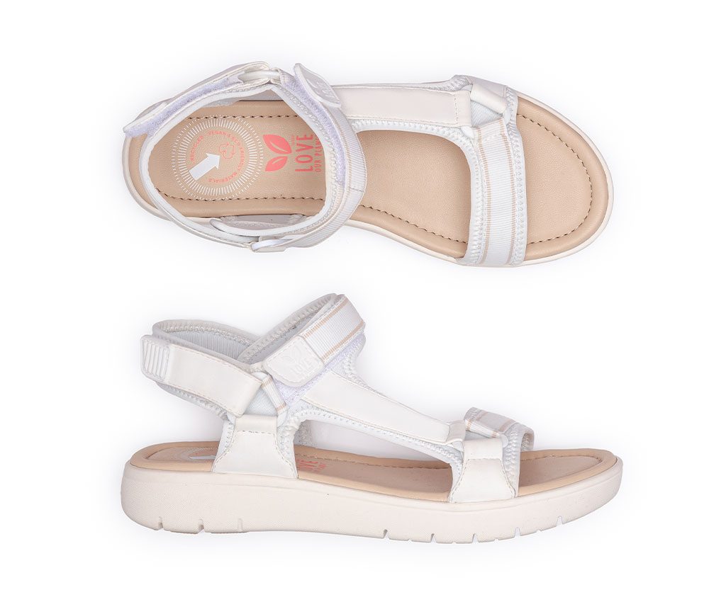 KRIS Vegan Sandals | White