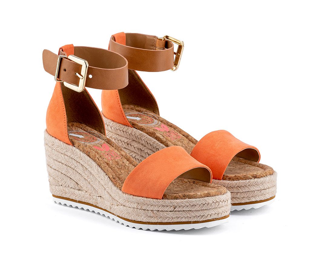 MARGARET Vegan Sandals | Coral