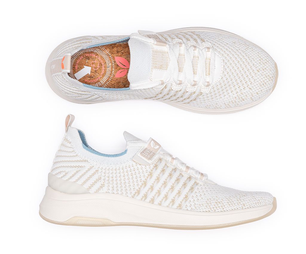 ADA Vegan Sneakers | White Pastel Blue